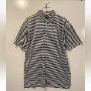 Dunning Golf Striped Polo Shirt‎ Mens Size XL (150)